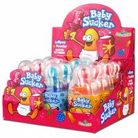 Baby Sucker, Brausepulver und Lutscher zum Dippen, 12 Stück Baby Sucker, Brausepulver und Lutscher zum Dippen, 12 Stück Bild 1