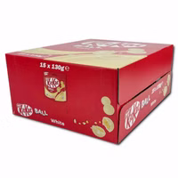 Nestle KitKat Ball White, Schokolade, 15 Beutel je 130g Nestle KitKat Ball White, Schokolade, 15 Beutel je 130g Bild 2