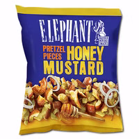 Elephant Pretzel Pieces Honey Mustard, Laugengebäck, 12 Beutel je 125g Elephant Pretzel Pieces Honey Mustard, Laugengebäck, 12 Beutel je 125g Bild 3
