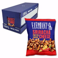 Elephant Pretzel Pieces Sriracha Cheese, Laugengebäck, 12 Beutel je 125g Elephant Pretzel Pieces Sriracha Cheese, Laugengebäck, 12 Beutel je 125g Bild 1