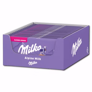 Milka Alpenmilch Schokolade Die Kleine 19 Tafeln je 45g Milka Alpenmilch Schokolade Die Kleine 19 Tafeln je 45g Bild 1