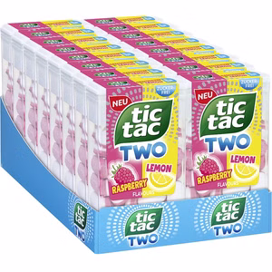 Ferrero Tic Tac Two Rasberry & Lemon 16 Packungen je 38,5g Bild 1