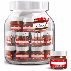 Ferrero Nutella Friends Edition, Brotaufstrich, 21 Mini-Gläser je 30g Bild 1
