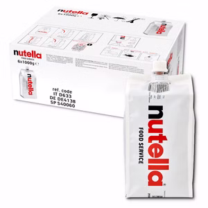 Ferrero Nutella Portionsbeutel 1kg, Nussnugatcreme, 6 Beutel Bild 1