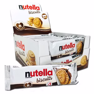 Ferrero Nutella Biscuits 3er, Nussnugatcreme, 28 Riegel je 41,4g Bild 1