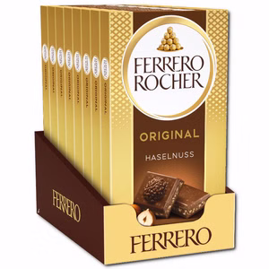 Ferrero Rocher Original, Schokolade, 8 Tafeln je 90g Ferrero Rocher Original, Schokolade, 8 Tafeln je 90g Bild 1