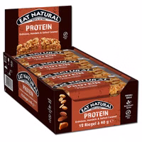 Eat Natural Protein Erdnüsse, Mandeln & Salted Caramel 12 Riegel je 40g Eat Natural Protein Erdnüsse, Mandeln & Salted Caramel 12 Riegel je 40g Bild 1