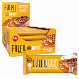 Fulfil Vitamin & Protein Riegel Chocolate Peanut & Caramel, 15 Riegel je 40g Bild 1