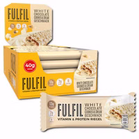 Fulfil Vitamin & Protein Riegel White Chocolate Cookies & Cream, 15 Riegel je 40g Fulfil Vitamin & Protein Riegel White Chocolate Cookies & Cream, 15 Riegel je 40g Bild 1