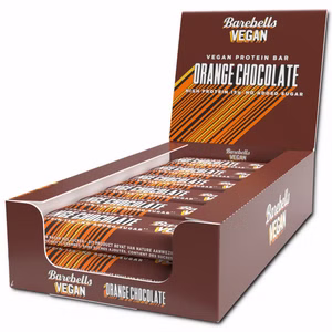 Barebells Vegan Protein Bar Orange Chocolate 12 Riegel je 55g Bild 1