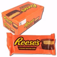 Reeses Peanut Butter Cups 2er Pack, Erdnussbutter, 24 Packungen Reeses Peanut Butter Cups 2er Pack, Erdnussbutter, 24 Packungen Bild 1
