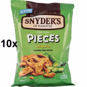 Snyders Pretzel Pieces Jalapeno, Laugengebäck, 10 Beutel je 110g Bild 1