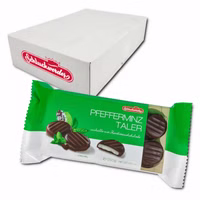 Schluckwerder Pfefferminz-Taler, Schokolade, 12 Packungen je 250g Schluckwerder Pfefferminz-Taler, Schokolade, 12 Packungen je 250g Bild 1