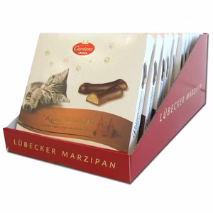 Carstens Lübecker Marzipan Katzenzungen 12 Packungen Bild 1