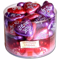 Storz Choco-Herz I love you, Schokolade, 50 Stück Storz Choco-Herz I love you, Schokolade, 50 Stück Bild 1
