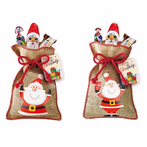 Windel Jute-Nikolaus-Sack, Schokolade, 14 Stück Windel Jute-Nikolaus-Sack, Schokolade, 14 Stück Bild 1