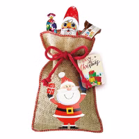 Windel Jute-Nikolaus-Sack, Schokolade, 14 Stück Windel Jute-Nikolaus-Sack, Schokolade, 14 Stück Bild 3
