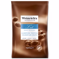 Weinrichs Kuvertüre Tropfen Vollmilch 1,5 kg, Schokolade Weinrichs Kuvertüre Tropfen Vollmilch 1,5 kg, Schokolade Bild 1