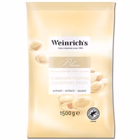 Weinrichs Kuvertüre Tropfen Weiß 1,5 kg, Schokolade Weinrichs Kuvertüre Tropfen Weiß 1,5 kg, Schokolade Bild 1