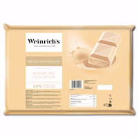 Weinrichs Kuvertüre weiße Schokolade 2,5 kg Tafel Weinrichs Kuvertüre weiße Schokolade 2,5 kg Tafel Bild 1