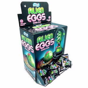 Vidal Alien Eggs Kaugummi gefüllt, Bubble Gum, 200 Stück Bild 1