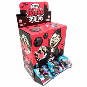 Vidal Blood Balls Kaugummi gefüllt, Bubble Gum, 200 Stück Bild 1