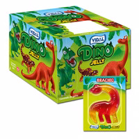 Vidal Dino Jelly, Fruchtgummi-Dinosaurier, 11 Packungen je 66g Vidal Dino Jelly, Fruchtgummi-Dinosaurier, 11 Packungen je 66g Bild 1