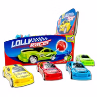 Lolly Racer, Lutscher im Auto mit Pfeife, 24 Stück je 10g Lolly Racer, Lutscher im Auto mit Pfeife, 24 Stück je 10g Bild 2