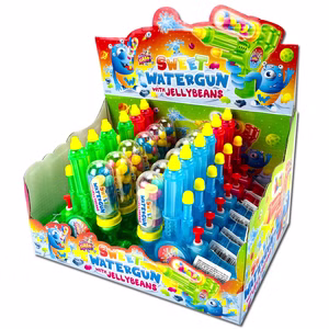 Sweet Watergun, Wasserpistole mit Jelly Beans, 12 Stück je 20g Sweet Watergun, Wasserpistole mit Jelly Beans, 12 Stück je 20g Bild 1
