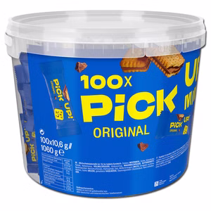 Leibniz Pick Up Choco Minis im Eimer 100 Riegel je 10,6g Bild 1