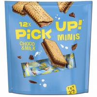 Leibniz Pick Up Choco & Milch Minis im Beutel 12 Riegel Leibniz Pick Up Choco & Milch Minis im Beutel 12 Riegel Bild 1