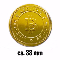 Bitcoin Schokotaler, Schoko-Münzen, ca. 370 Stück Bitcoin Schokotaler, Schoko-Münzen, ca. 370 Stück Bild 4