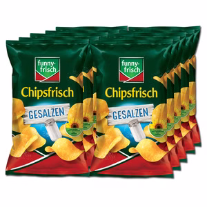 Funny Frisch Chipsfrisch gesalzen 10 Beutel je 150g Bild 1