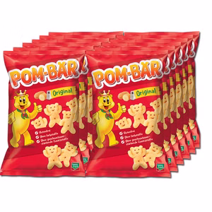 Pom Bär Original Chips, Knabberartikel, 12 Beutel je 75g Bild 1