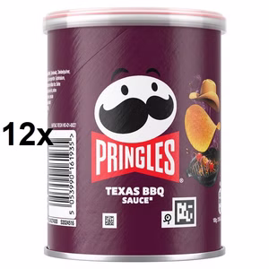 Pringles Texas BBQ Sauce, Barbecue Chips, 12 Dosen je 40g Bild 1