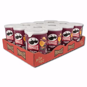 Pringles Texas BBQ Sauce, Barbecue Chips, 12 Dosen je 40g Pringles Texas BBQ Sauce, Barbecue Chips, 12 Dosen je 40g Bild 1