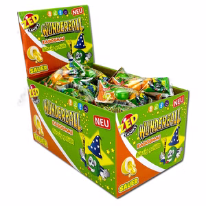 Wunderball sauer, Kaugummi, Bonbon, 50 2er Packungen Bild 1
