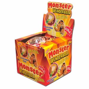 Monster Wunderball Cola am Stiel Lutscher Bonbon 16 Stk Bild 1