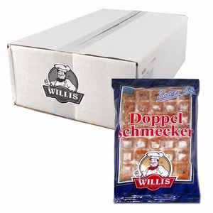 Willis Doppel-Schmecker Waffel 24 Stück mit je 2 Waffeln Willis Doppel-Schmecker Waffel 24 Stück mit je 2 Waffeln Bild 1
