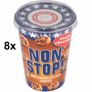 Non Stop Mini Chocolate Cookies, Kekse, 8 Becher Non Stop Mini Chocolate Cookies, Kekse, 8 Becher Bild 1