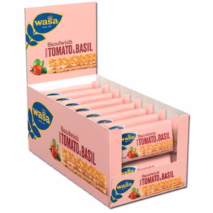 Wasa Sandwich Käse Tomate Basilikum, Knäckebrot 24 Riegel je 40g Bild 1
