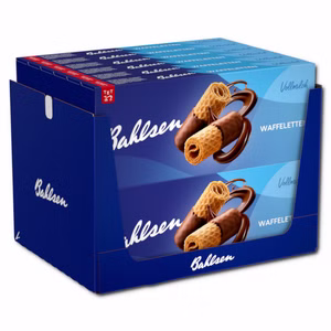 Bahlsen Waffeletten Vollmilch, Kekse, Gebäck, 12 Packungen je 100g Bahlsen Waffeletten Vollmilch, Kekse, Gebäck, 12 Packungen je 100g Bild 1