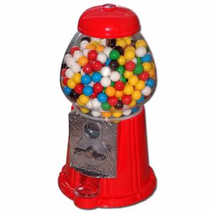 Kaugummiautomat gefüllt mit Fini Gum Ball Kaugummis Bild 1