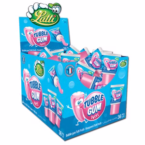 Tubble Gum Tutti Frutti, Tuben-Kaugummi Frucht, 36 Stück Bild 1