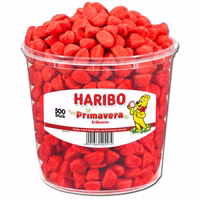 Haribo kleine Erdbeeren Primavera Schaumzucker, 500 Stk Haribo kleine Erdbeeren Primavera Schaumzucker, 500 Stk Bild 1