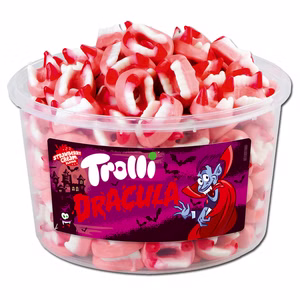 Trolli Mini Dracula, Fruchtgummi, Schaumzucker, 150 Stk Trolli Mini Dracula, Fruchtgummi, Schaumzucker, 150 Stk Bild 1
