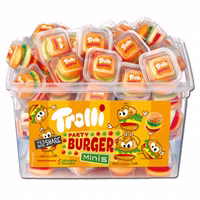Trolli Mini Burger, Fruchtgummi, 60 Stück Trolli Mini Burger, Fruchtgummi, 60 Stück Bild 1