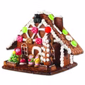 Weiss Lebkuchen Hexenhaus mit Fruchtgummi Dekorteilen 900g Weiss Lebkuchen Hexenhaus mit Fruchtgummi Dekorteilen 900g Bild 2