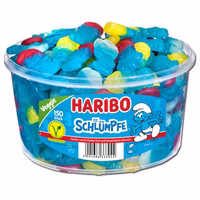 Haribo Schlümpfe, Fruchtgummi, 150 Stück Haribo Schlümpfe, Fruchtgummi, 150 Stück Bild 1