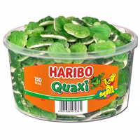Haribo Quaxi, Frösche, Fruchtgummi, Schaumzucker, 150 Stück Haribo Quaxi, Frösche, Fruchtgummi, Schaumzucker, 150 Stück Bild 1